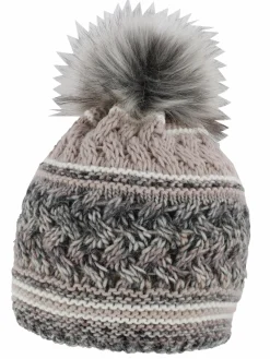 Damen Mütze mit Bommel