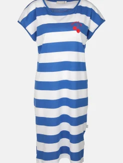 Damen Nachtshirt mit Streifen