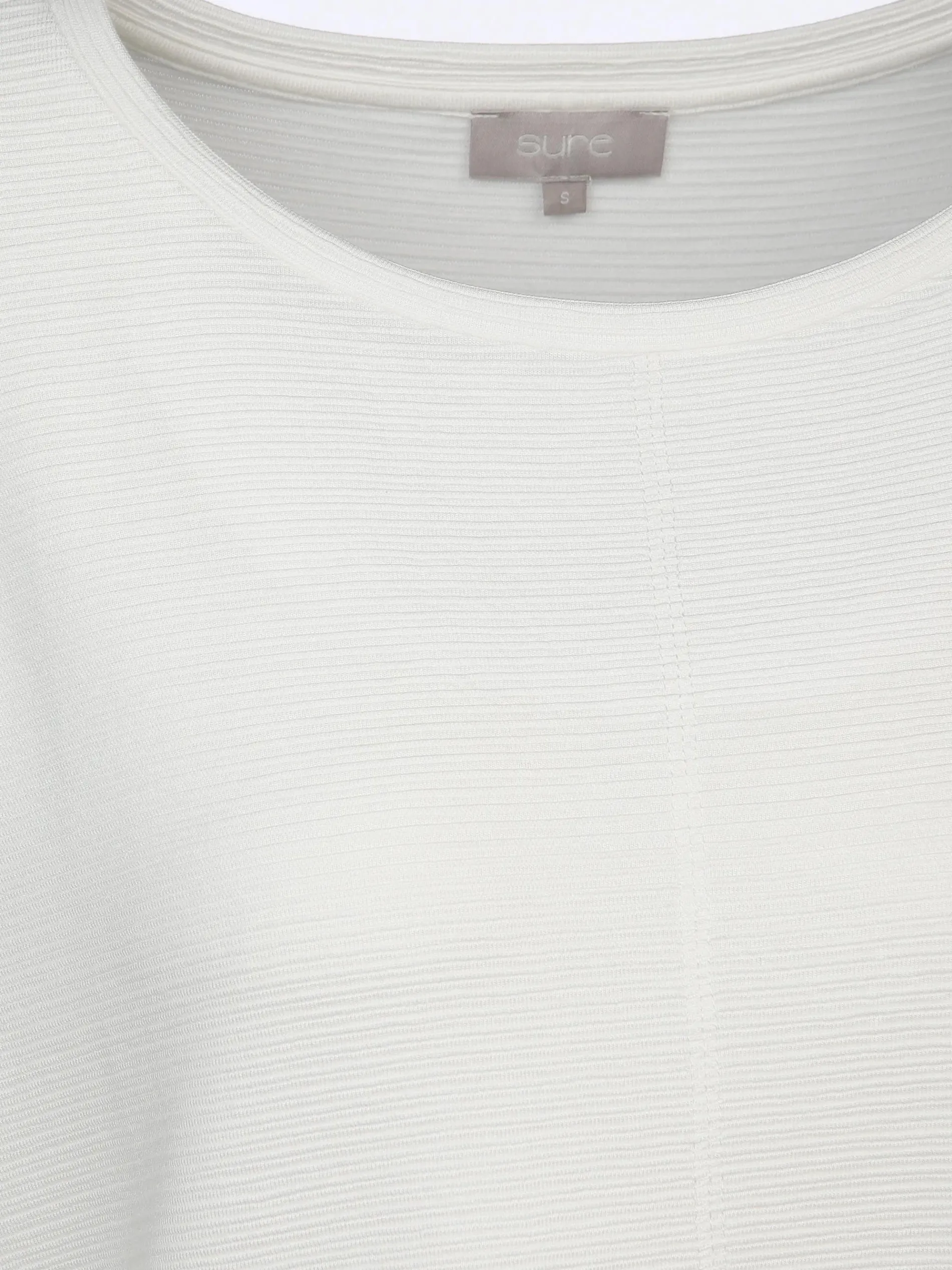 Damen Ottoman Shirt in Ripp-Optik