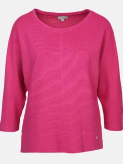 Damen Ottoman Shirt in Ripp-Optik