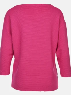 Damen Ottoman Shirt in Ripp-Optik