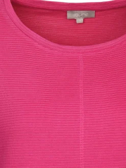 Damen Ottoman Shirt in Ripp-Optik