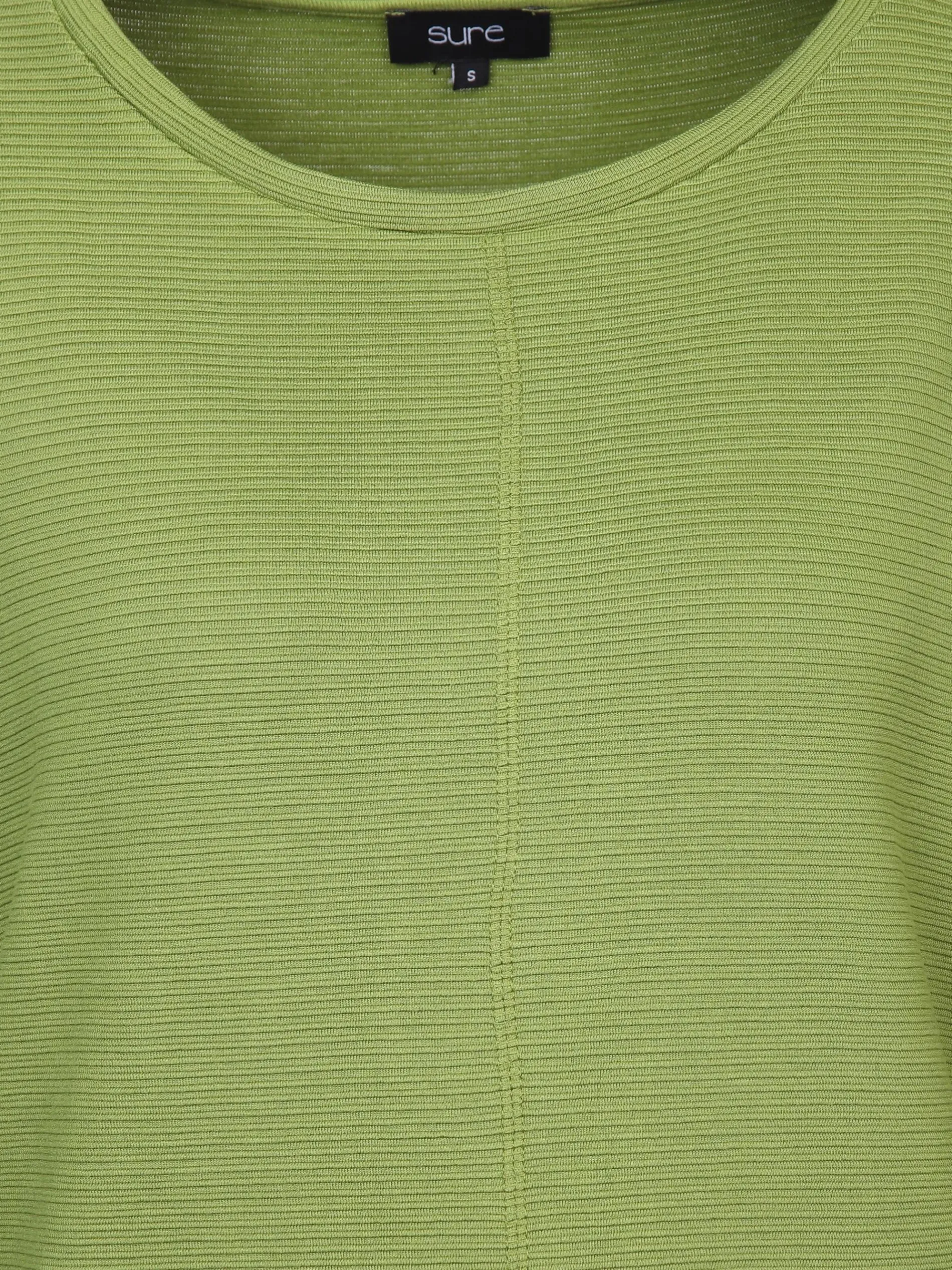 Damen Ottoman Shirt in Ripp-Optik