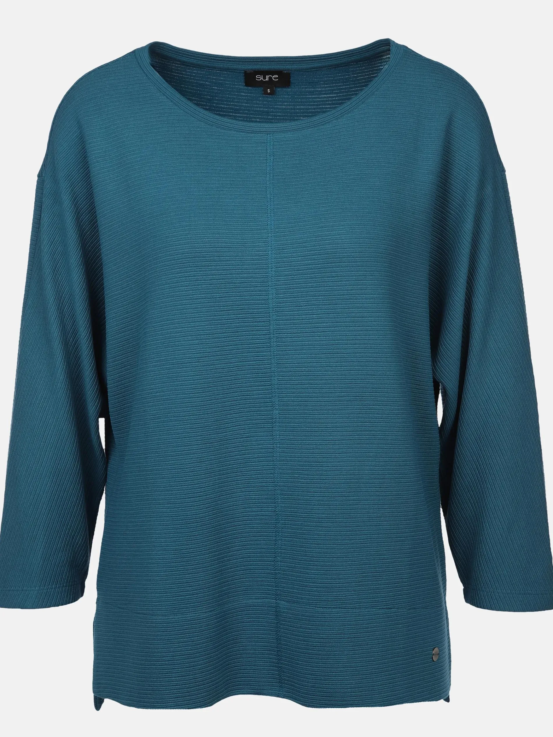 Damen Ottoman Shirt in Ripp-Optik