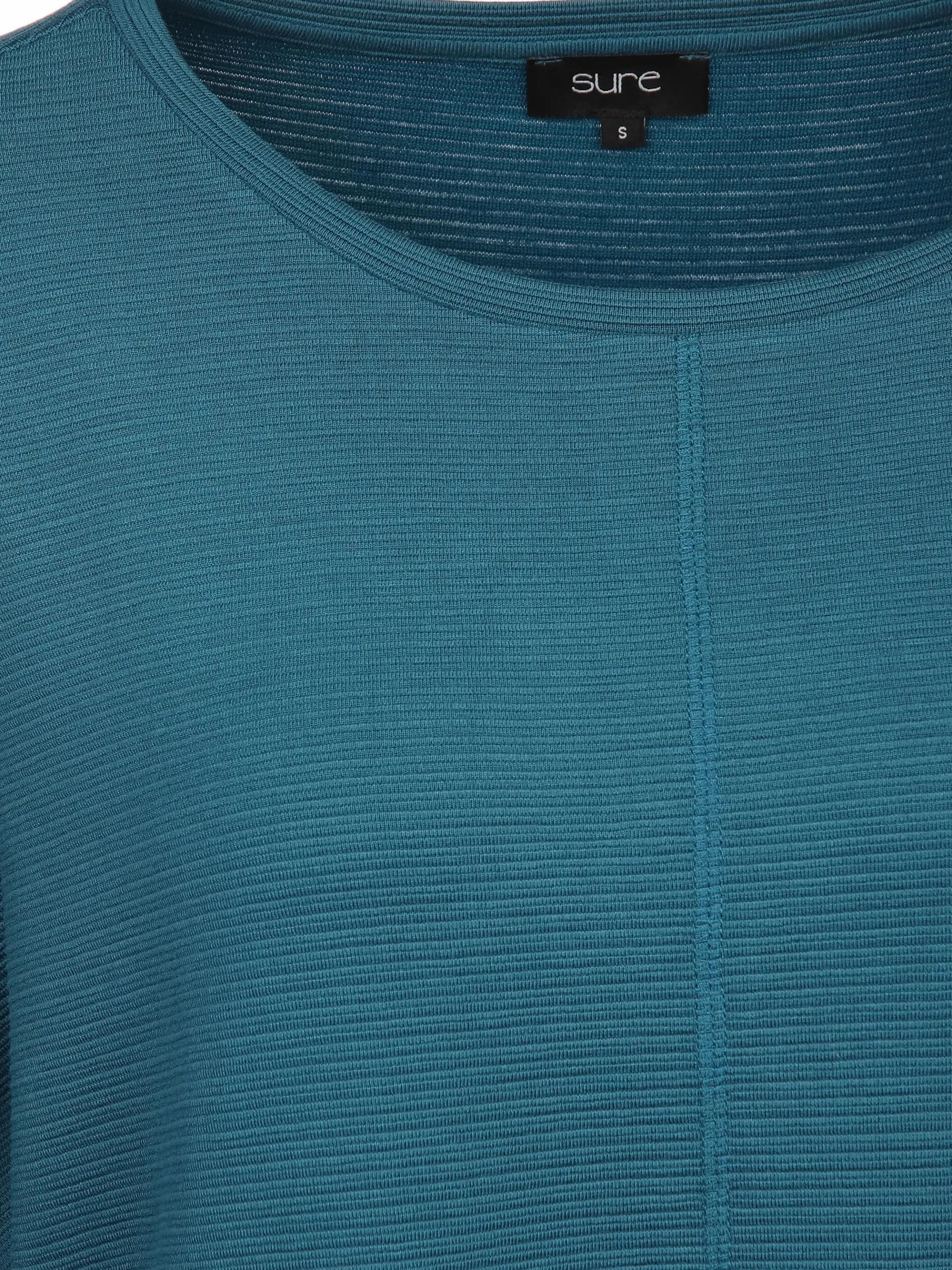 Damen Ottoman Shirt in Ripp-Optik