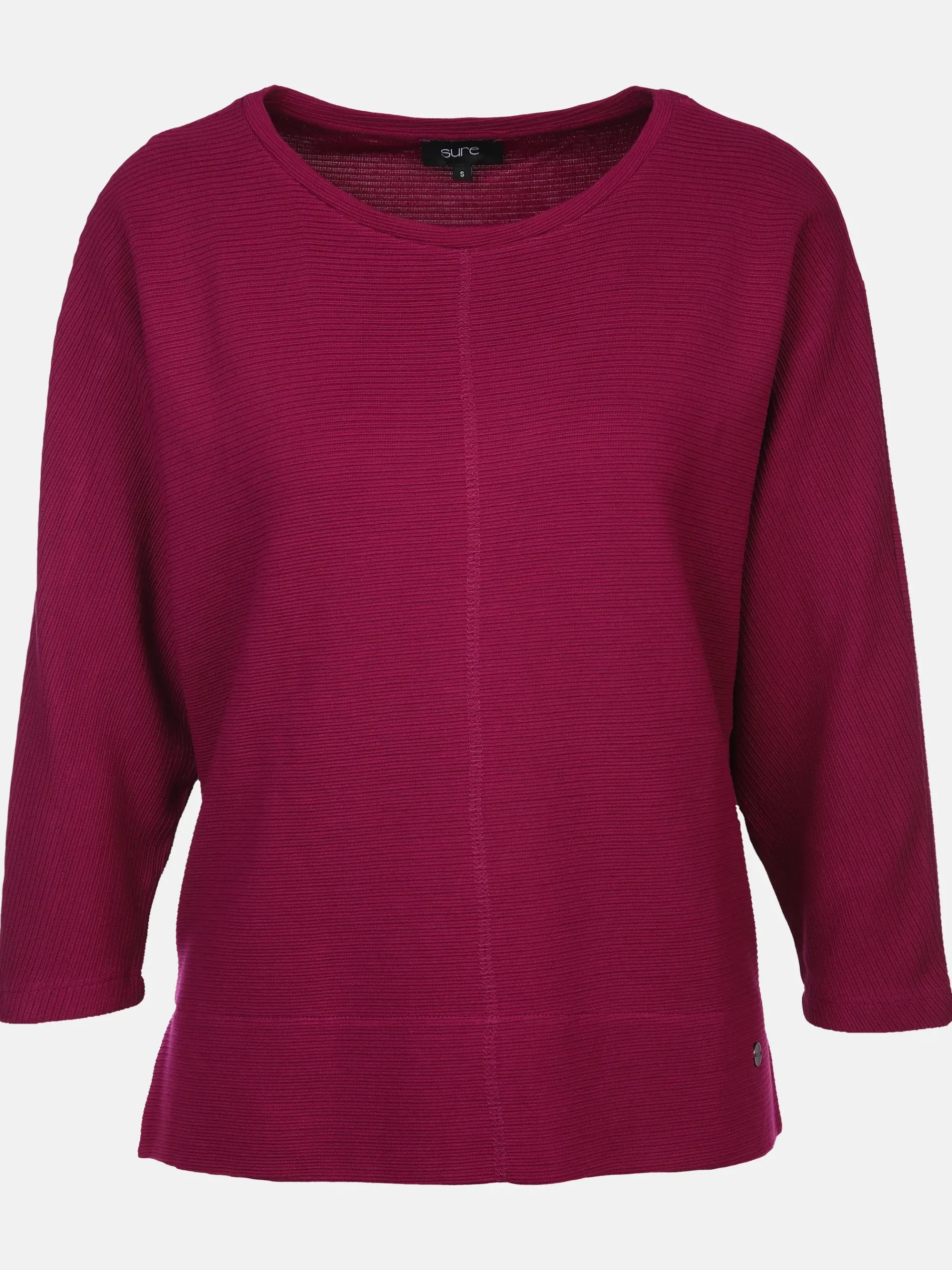 Damen Ottoman Shirt in Ripp-Optik