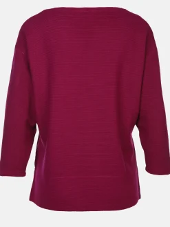 Damen Ottoman Shirt in Ripp-Optik