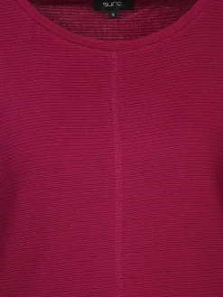 Damen Ottoman Shirt in Ripp-Optik