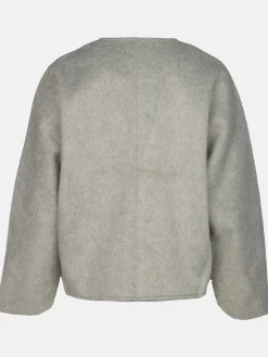 Damen Oversized Jacke in Wolloptik