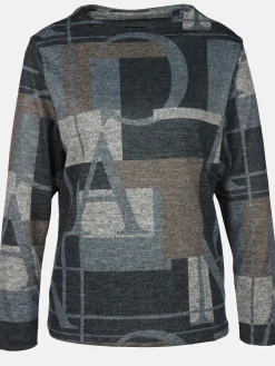 Damen Print Flauschshirt