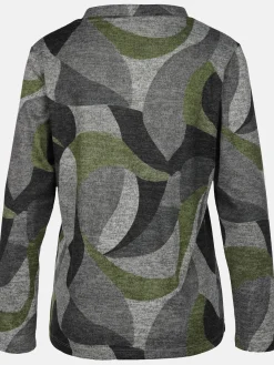 Damen Print Flauschshirt