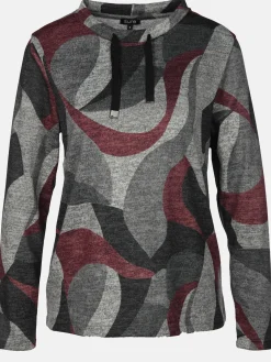 Damen Print Flauschshirt