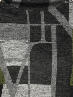 Damen Print Flauschshirt