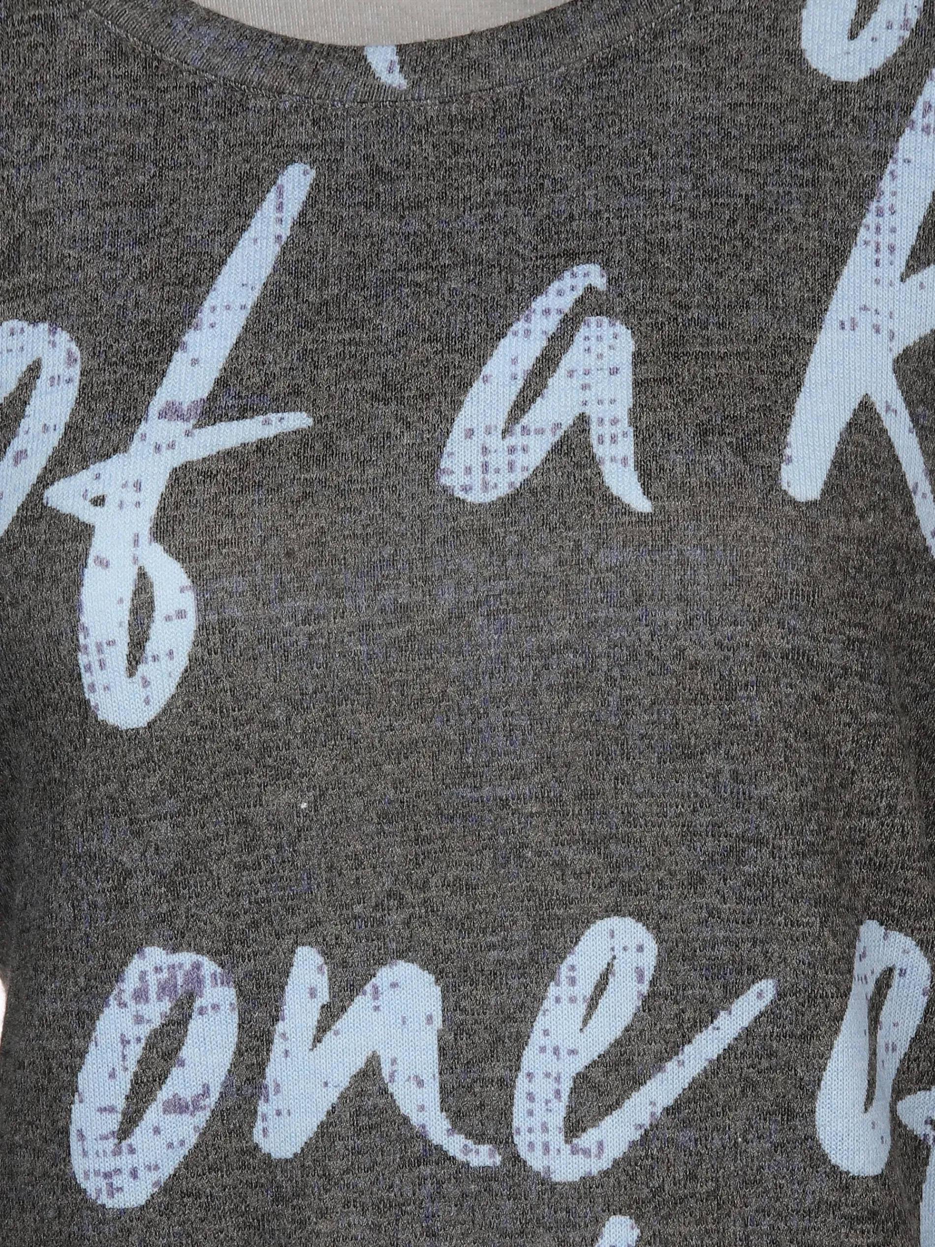 Damen Print Flauschshirt