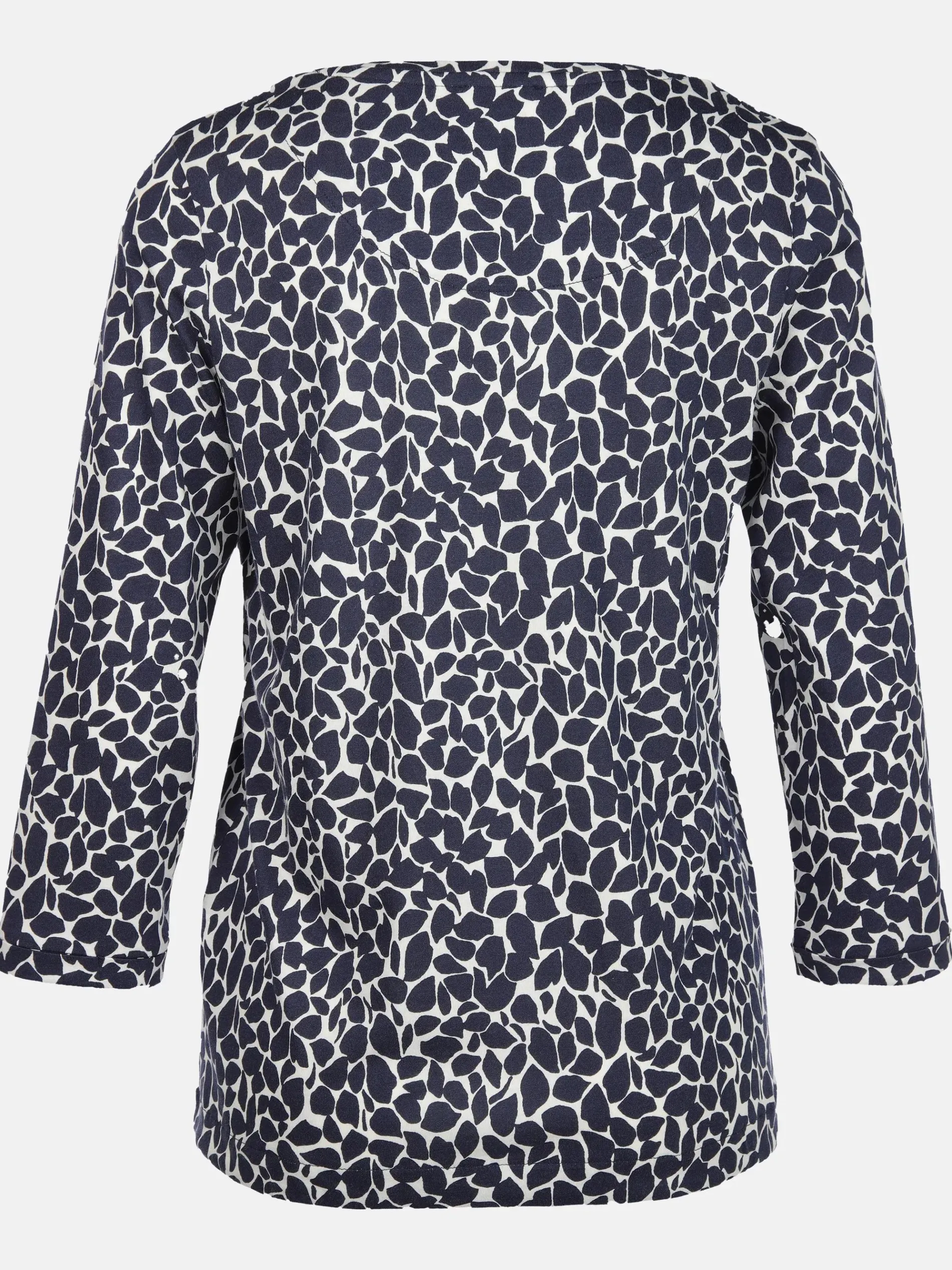 Damen Printshirt mit Serafino-Ausschnitt