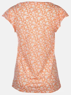 Damen Printshirt mit Volantärmeln