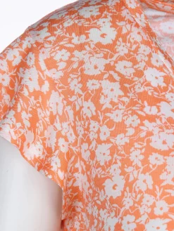 Damen Printshirt mit Volantärmeln