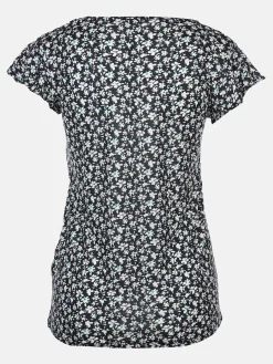 Damen Printshirt mit Volantärmeln