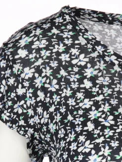 Damen Printshirt mit Volantärmeln