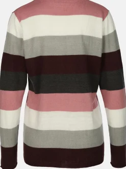 Damen Pullover "Cashmere Like" mit breiten Frabstreifen