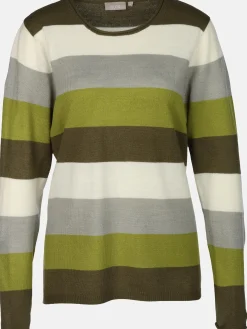 Damen Pullover "Cashmere Like" mit breiten Frabstreifen