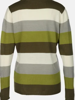 Damen Pullover "Cashmere Like" mit breiten Frabstreifen