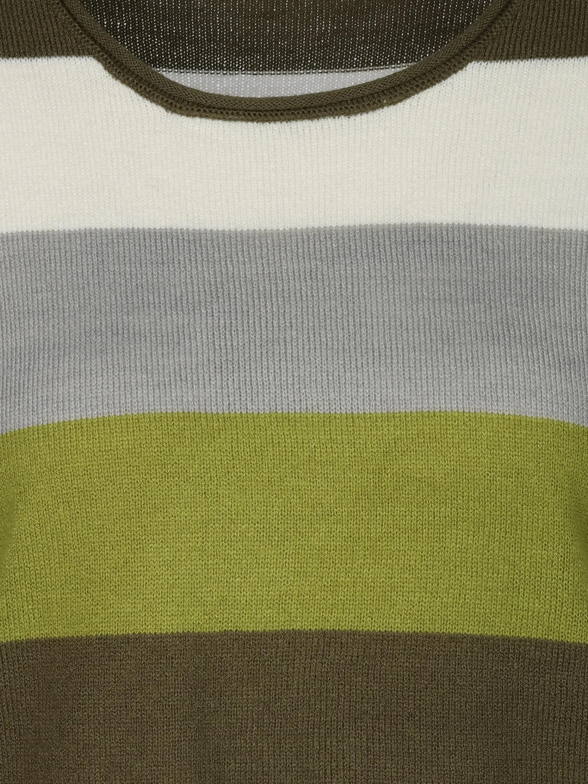 Damen Pullover "Cashmere Like" mit breiten Frabstreifen