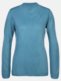Damen Pullover "Cashmere-Like" mit Stehkragen
