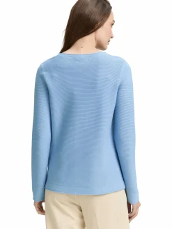 Damen Pullover in Ottoman Ripp