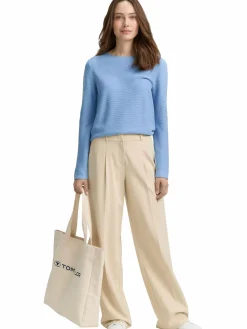 Damen Pullover in Ottoman Ripp