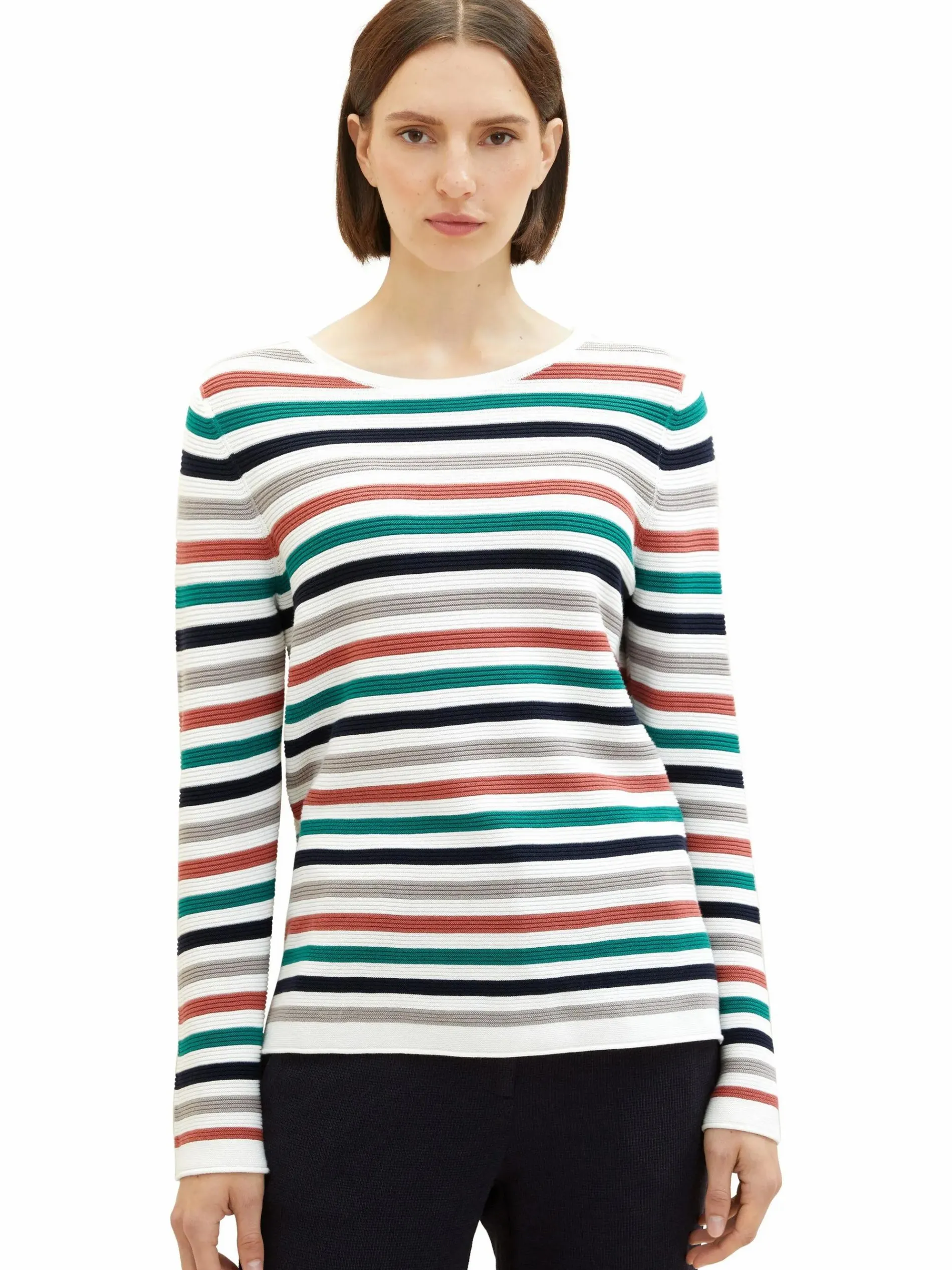 Damen Pullover in Ottoman Ripp