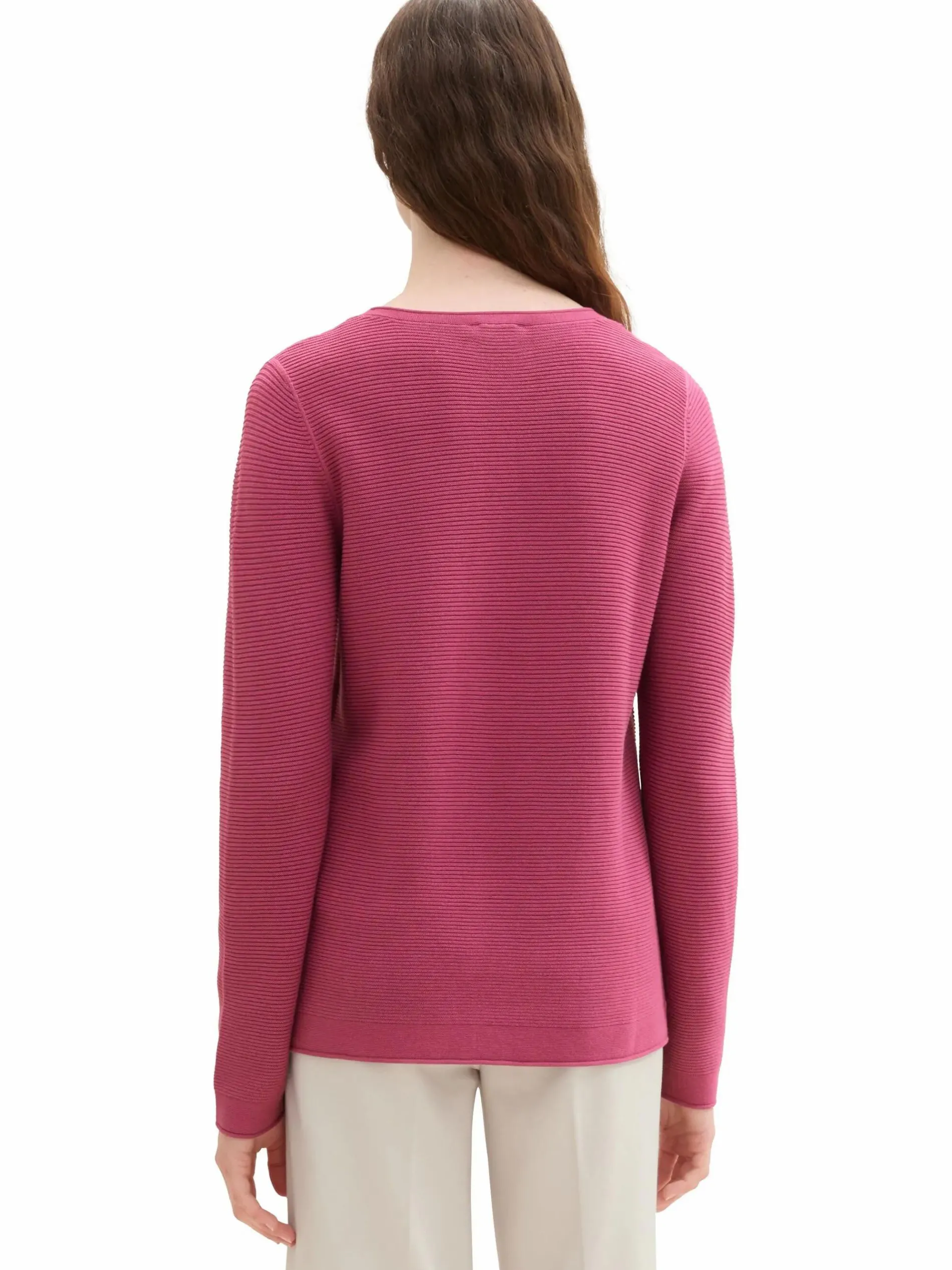 Damen Pullover in Ottoman Ripp