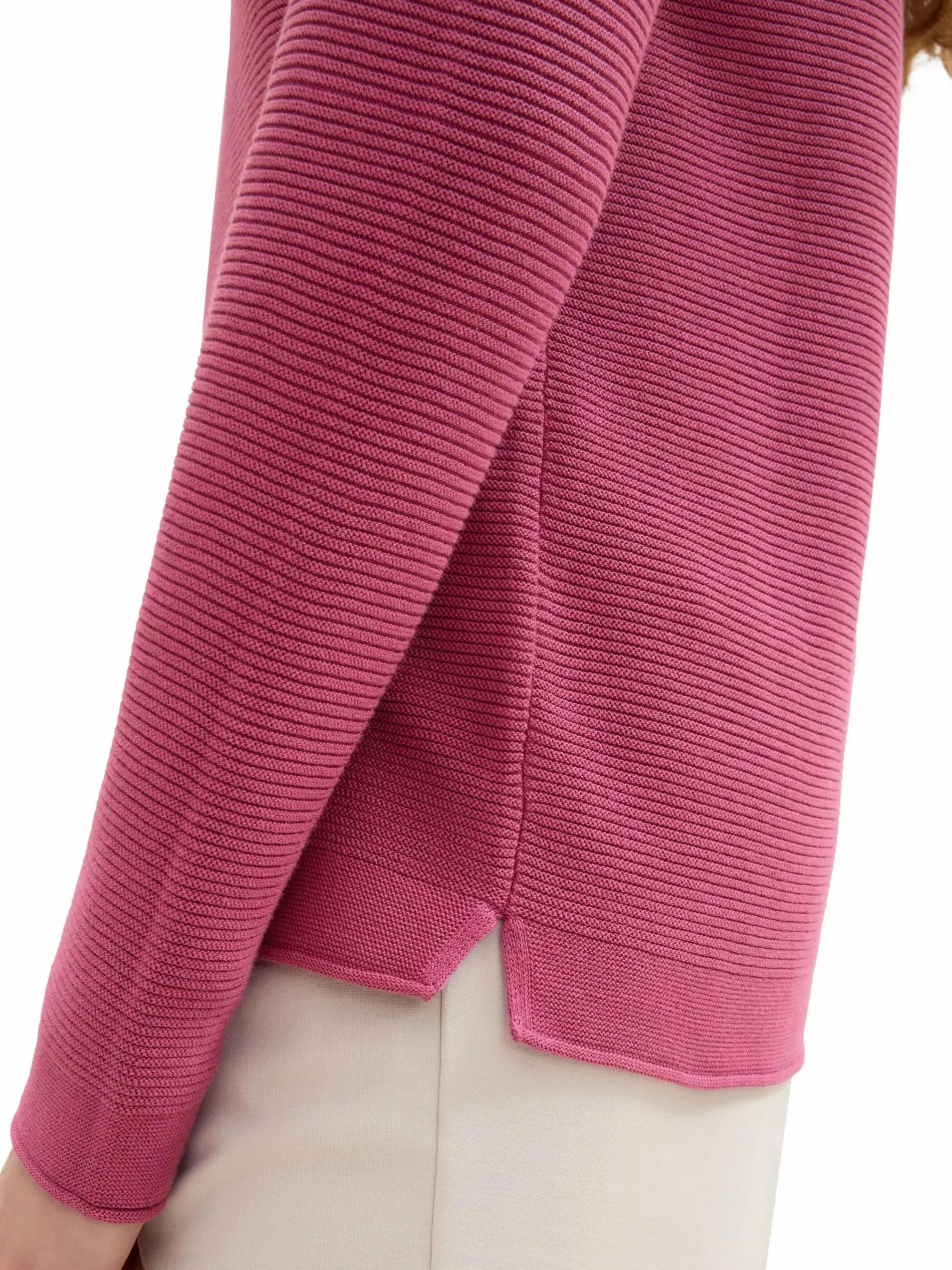 Damen Pullover in Ottoman Ripp