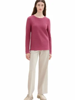 Damen Pullover in Ottoman Ripp