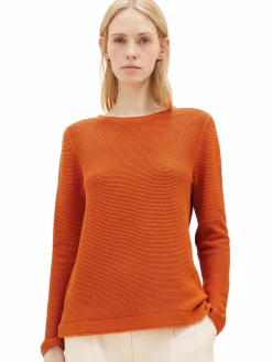 Damen Pullover in Ottoman Ripp