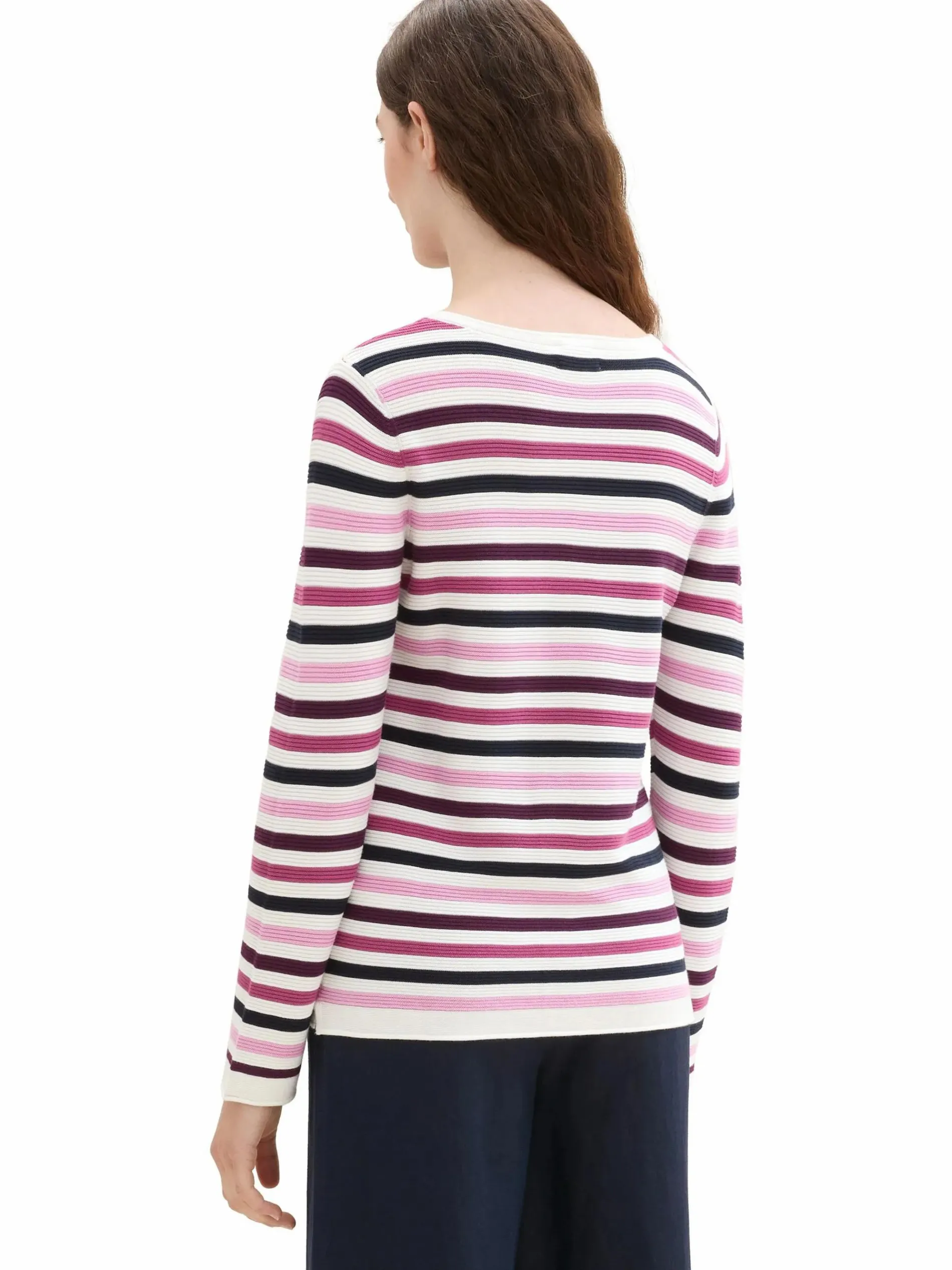 Damen Pullover in Ottoman Ripp