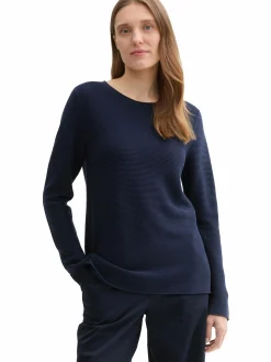 Damen Pullover in Ottoman Ripp