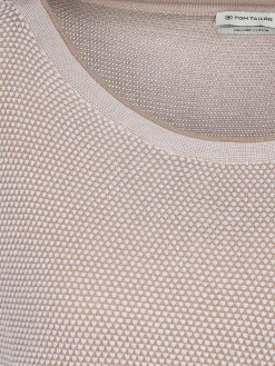 Damen Pullover in Waffelstruktur