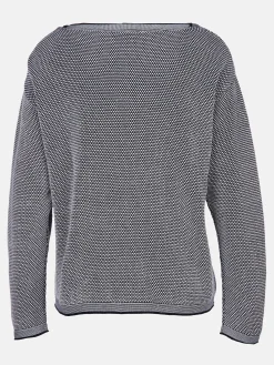 Damen Pullover in Waffelstruktur