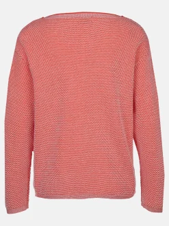 Damen Pullover in Waffelstruktur