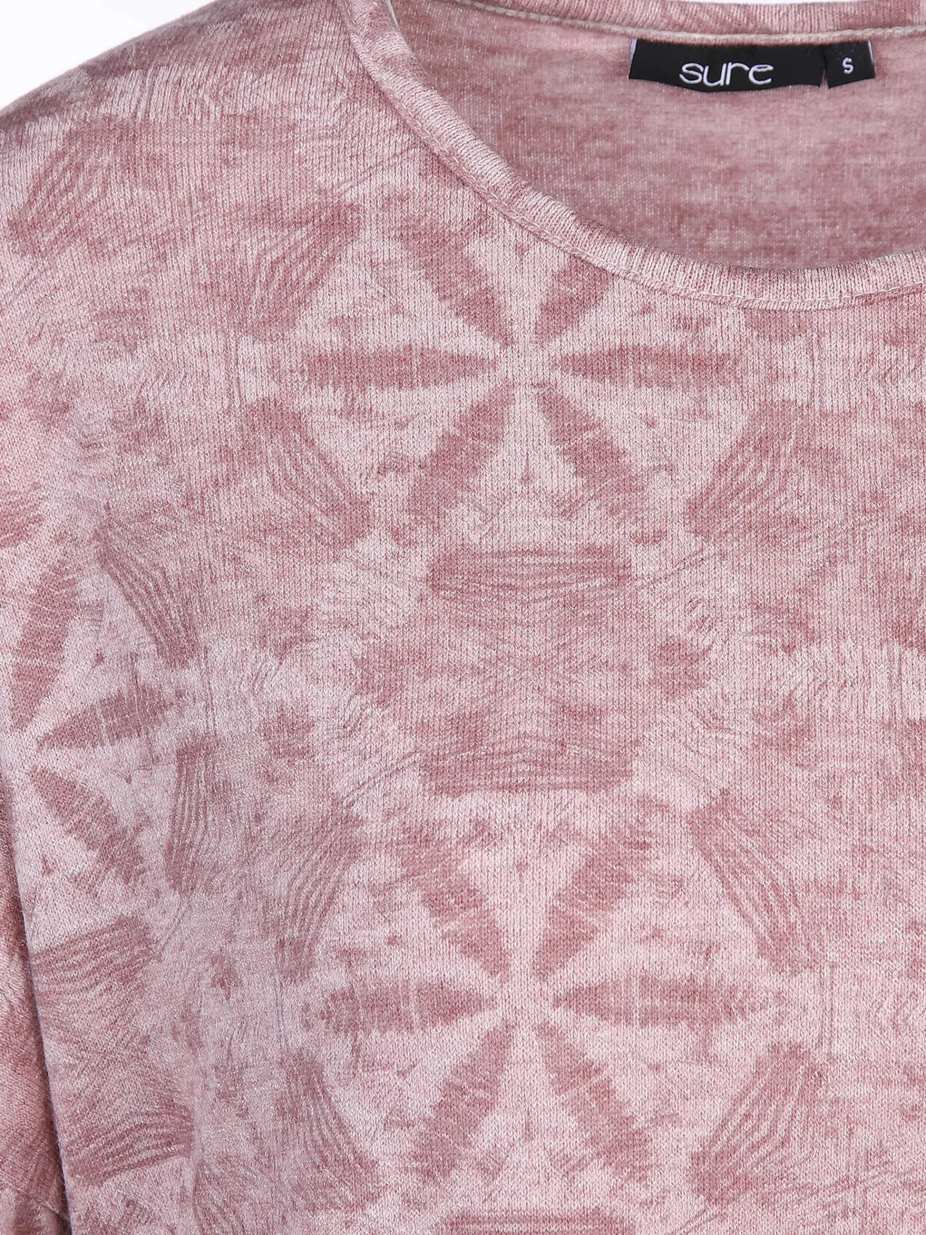 Damen Pullover mit Alloverprint