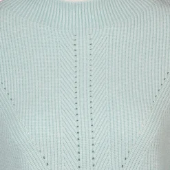Damen Pullover mit kleinem Lochmuster