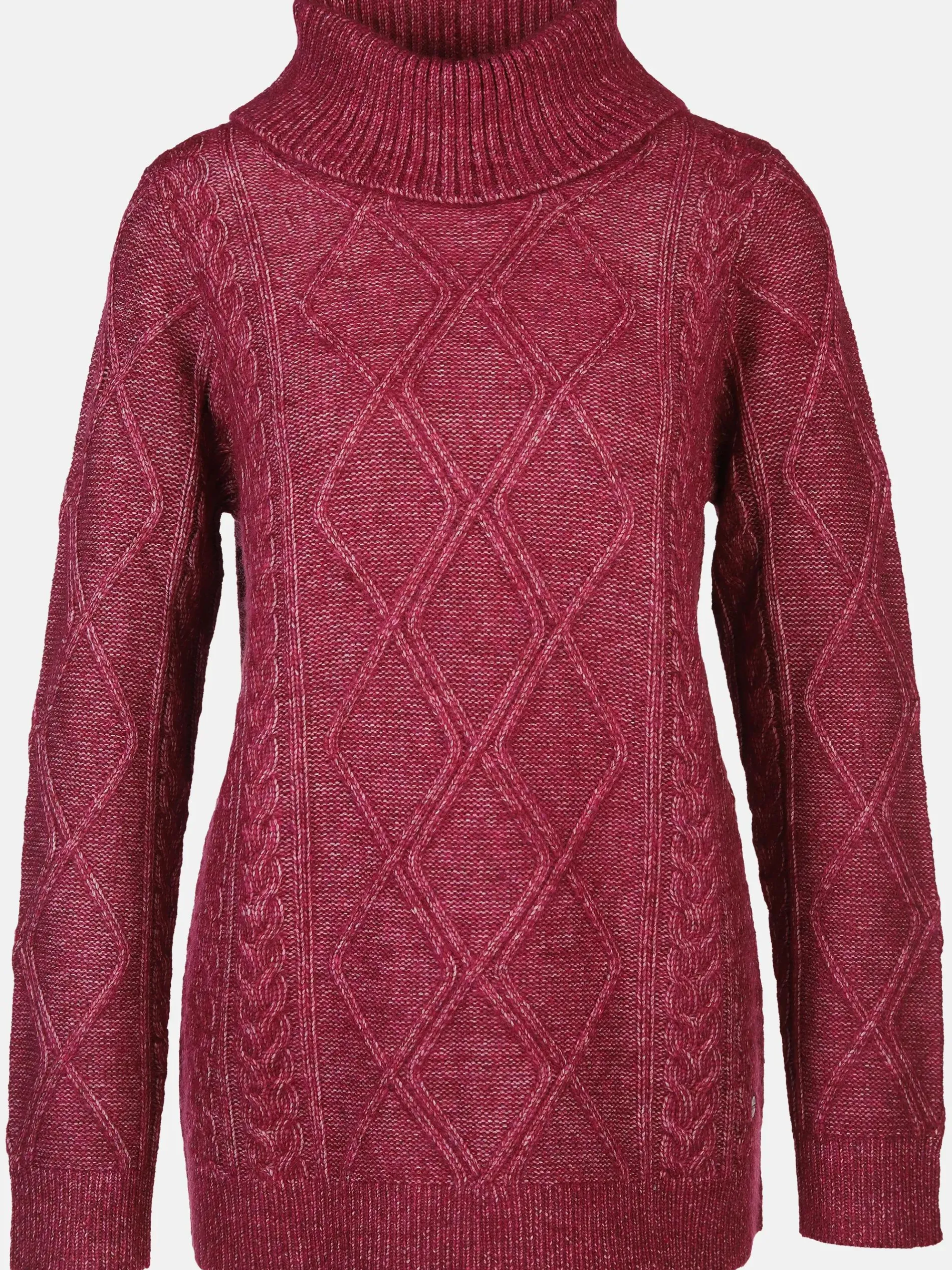 Damen Pullover mit Rollkragen und Muster