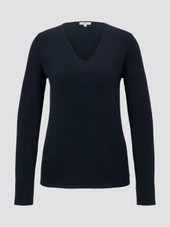 Damen Pullover mit V-Ausschnitt