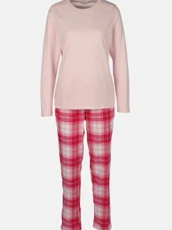 Damen Pyjama mit Flanellhose