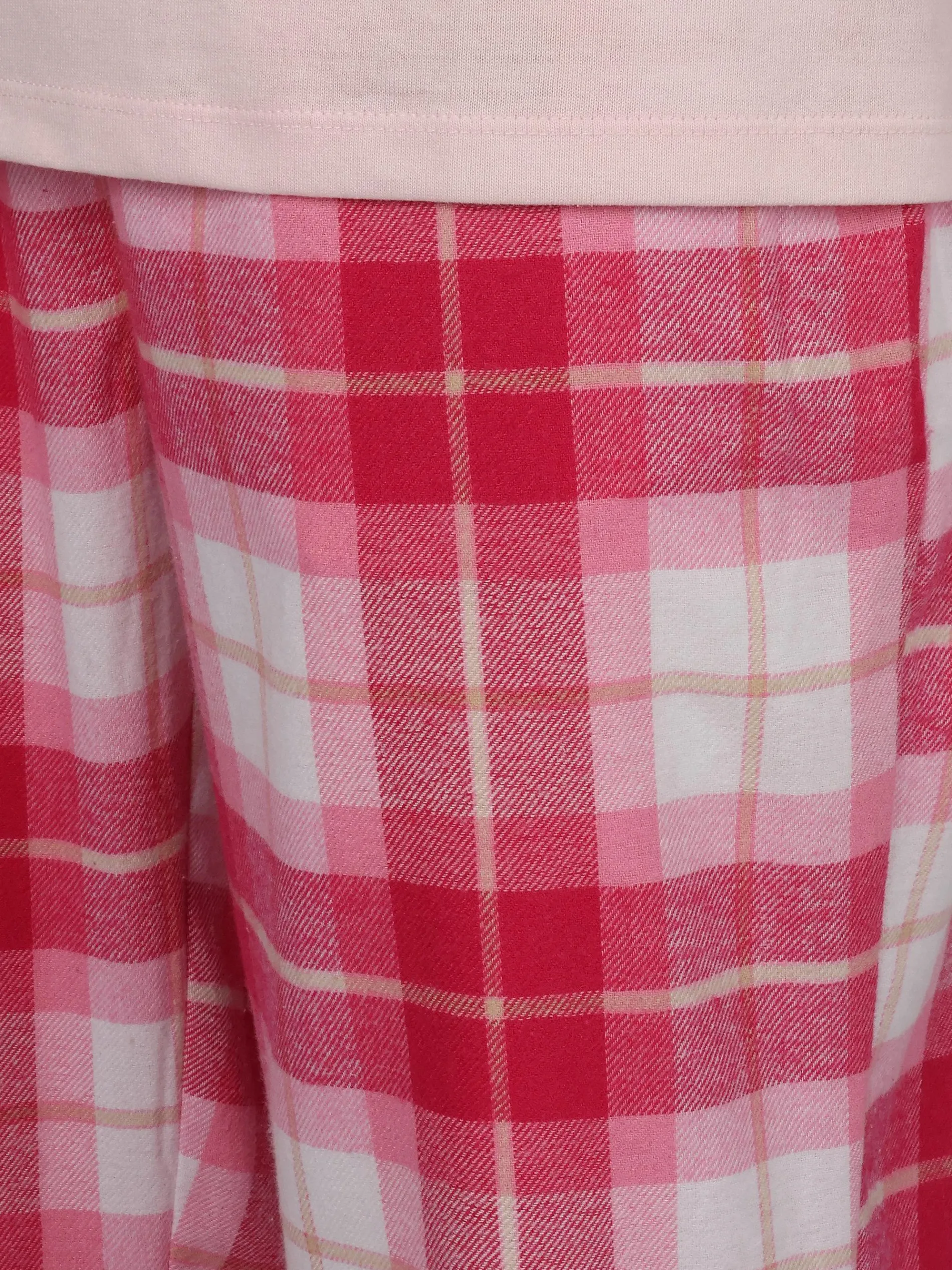 Damen Pyjama mit Flanellhose