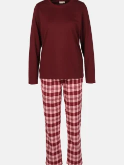 Damen Pyjama mit Flanellhose