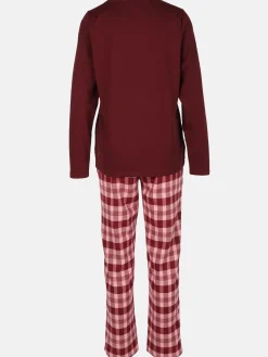 Damen Pyjama mit Flanellhose