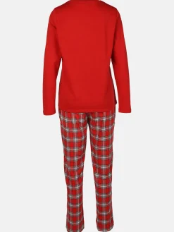 Damen Pyjama mit Flanellhose