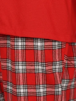 Damen Pyjama mit Flanellhose